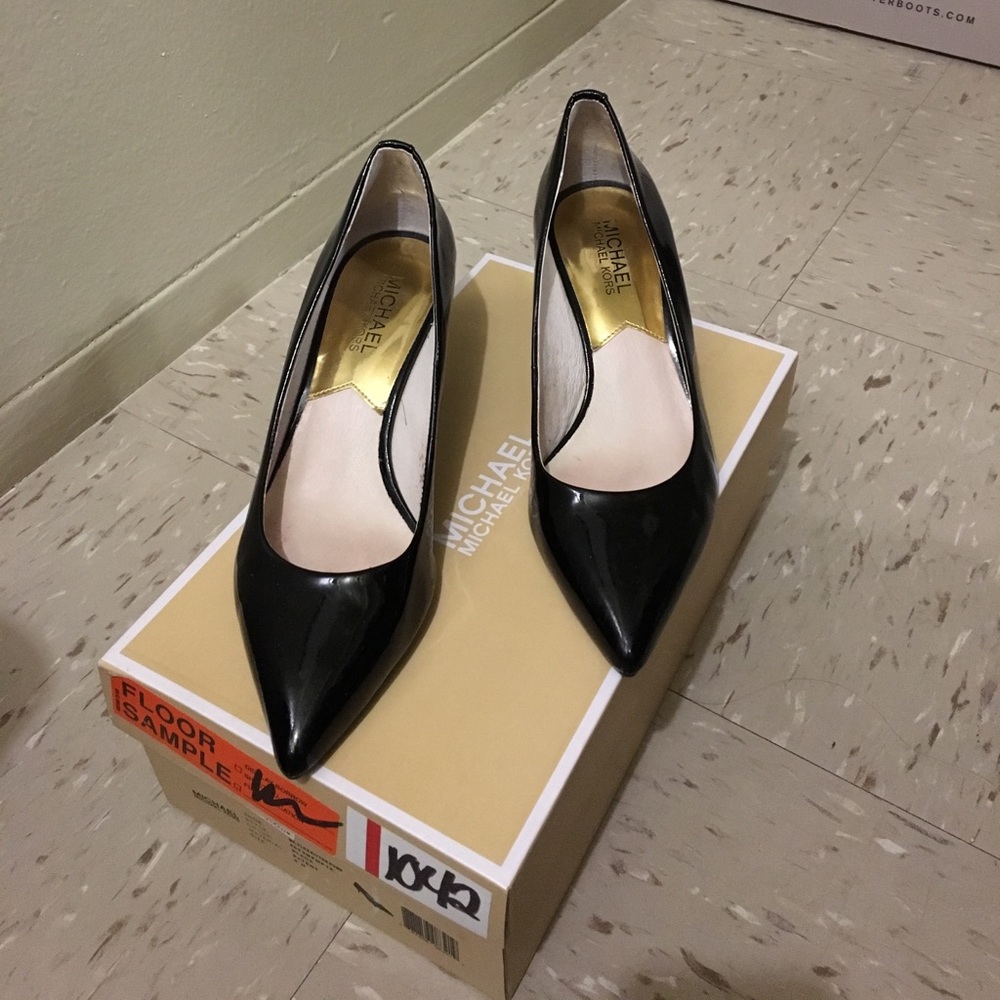 Michael Kors Black Kitten Heel